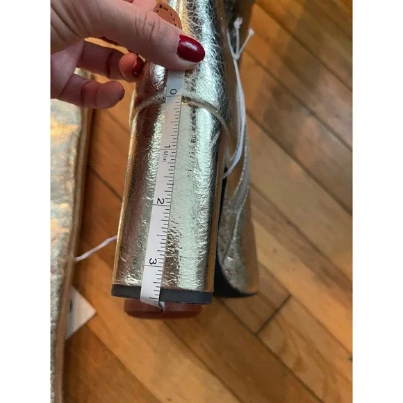 NWT A New Day Womens 7 Gold Diva Stovepipe Tall Boots Square Toe • Gorgeous! - Picture 3 of 5